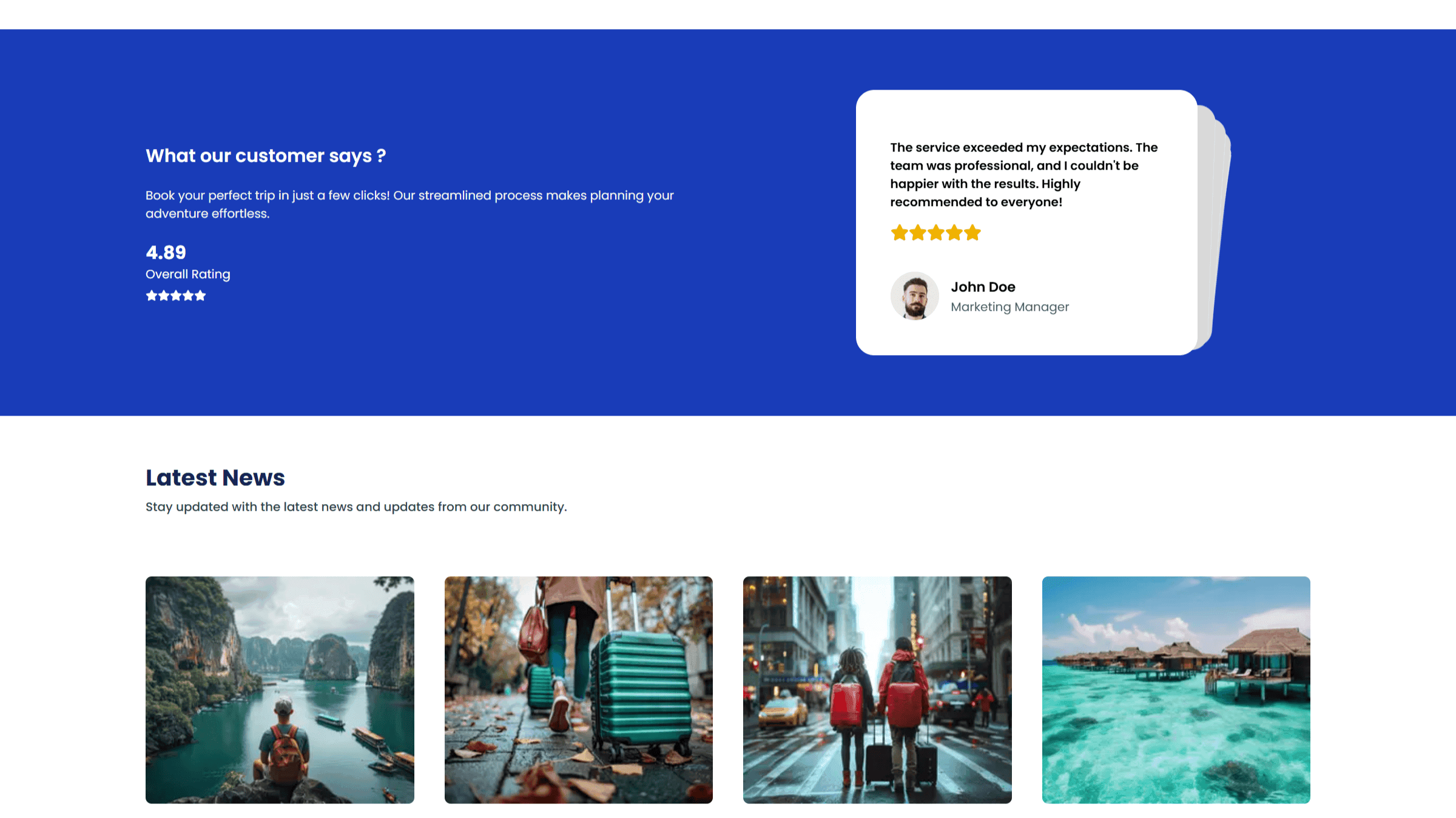 TripNow - Travel Booking Landing Page screenshot 4