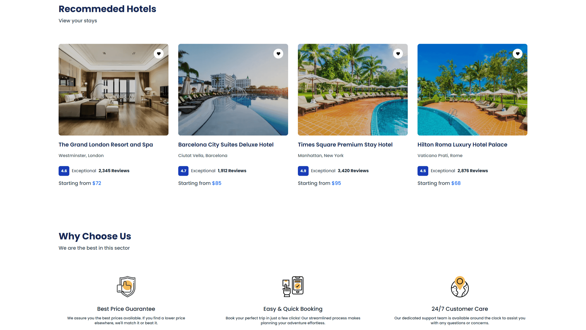 TripNow - Travel Booking Landing Page screenshot 3