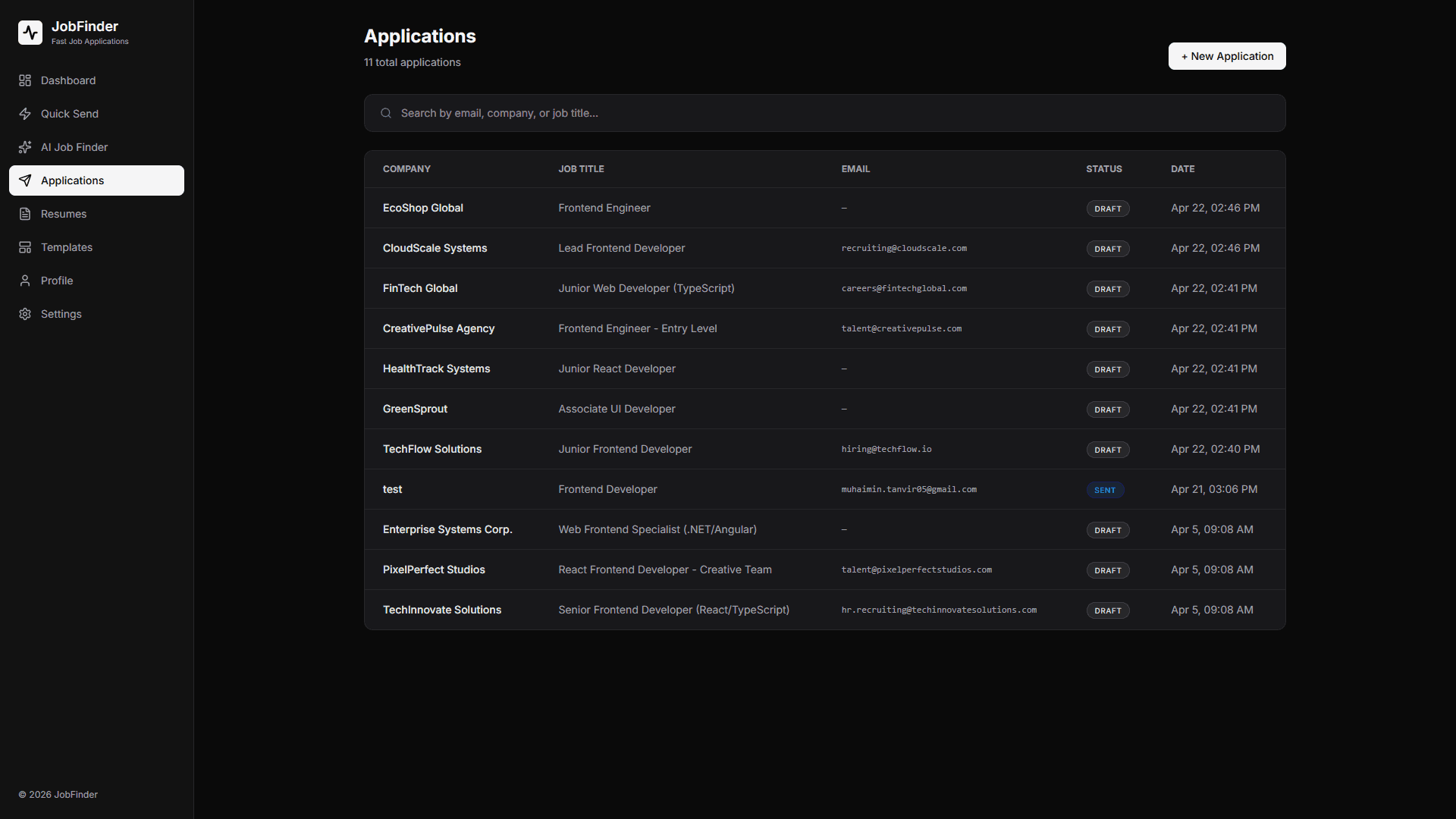 Job Finder AI - Smart Job Search & Application CRM screenshot 4