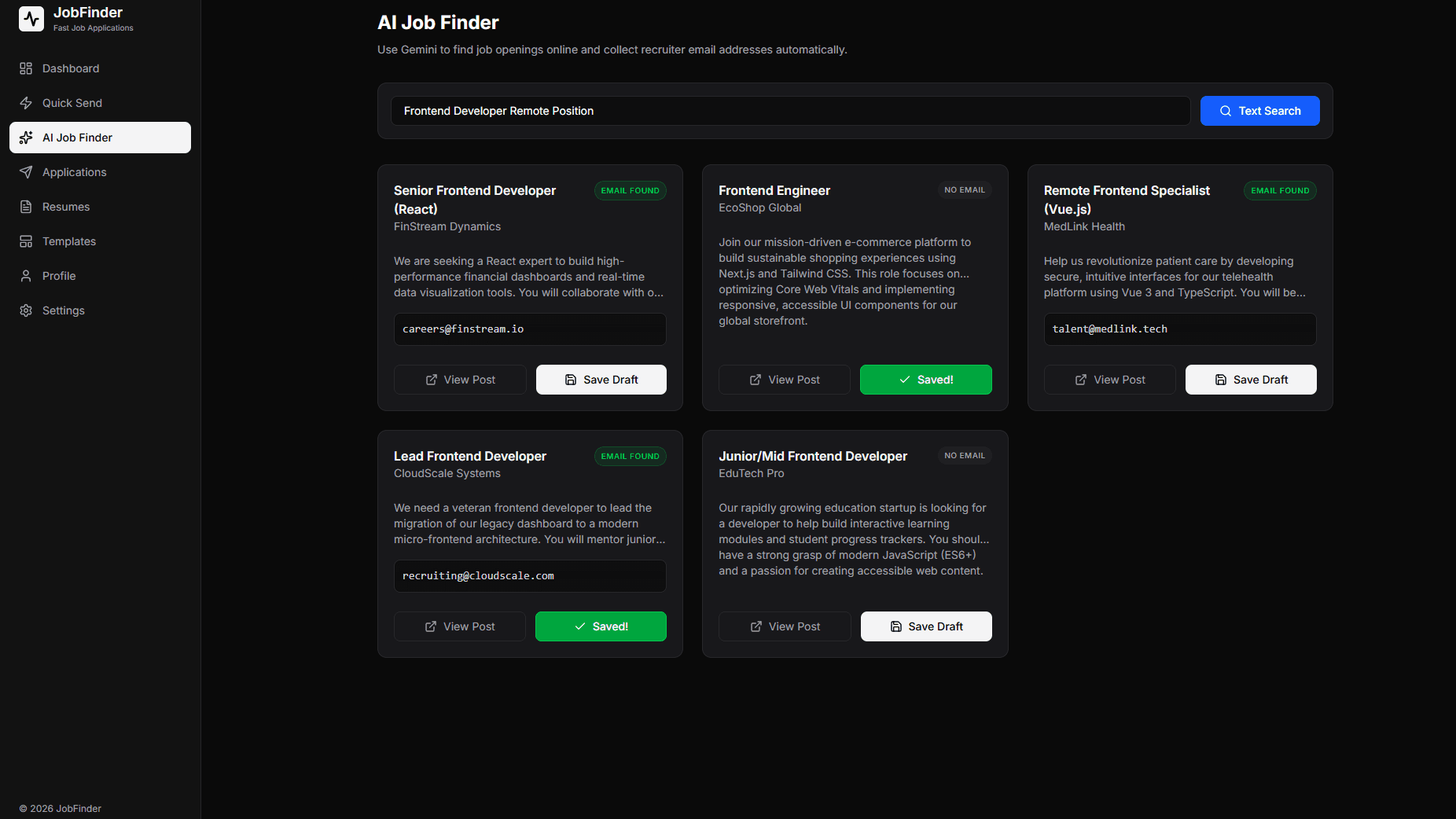 Job Finder AI - Smart Job Search & Application CRM screenshot 3